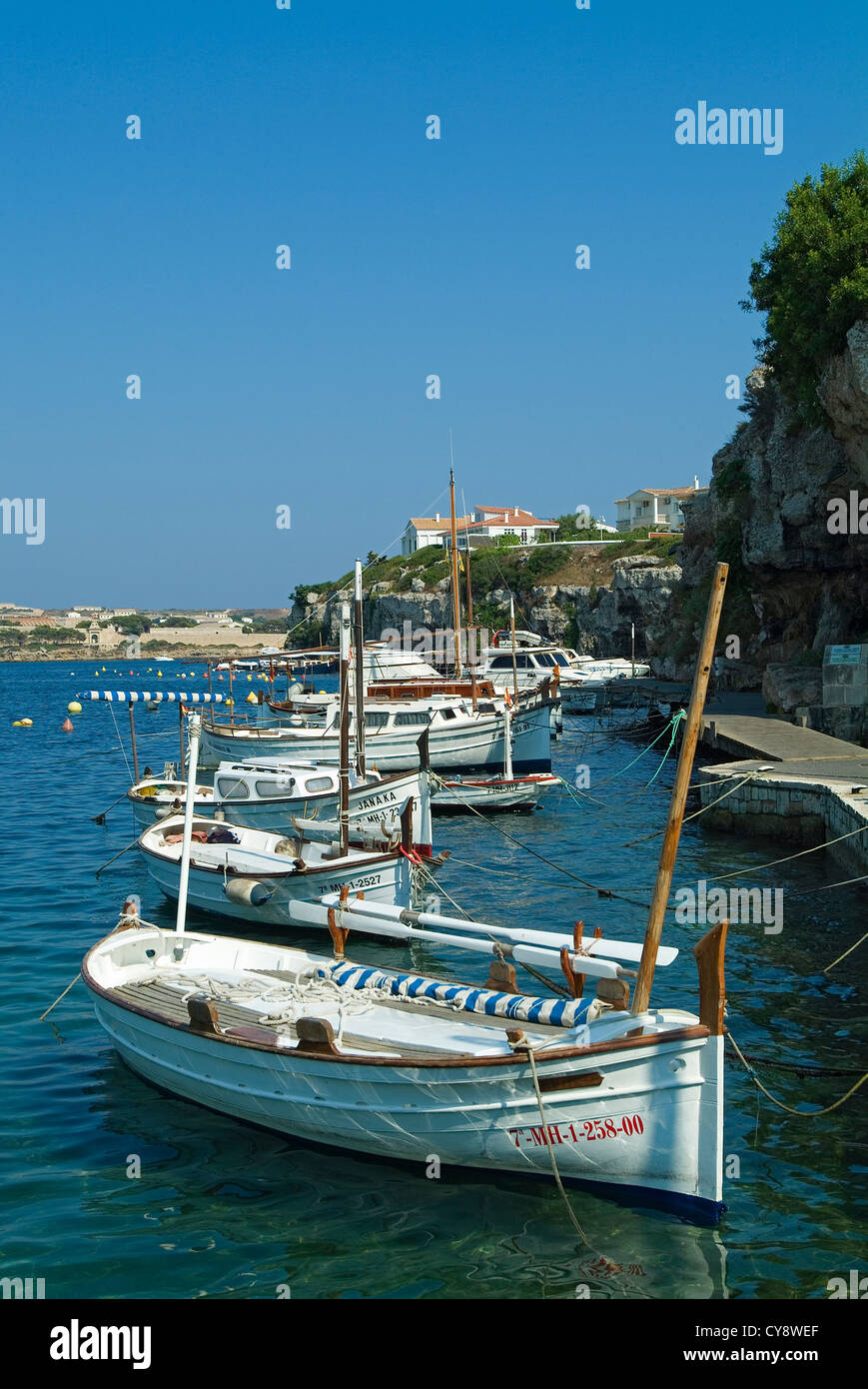 Cales Fonts, Es Castell, Menorca, Balearics, Spain Stock Photo