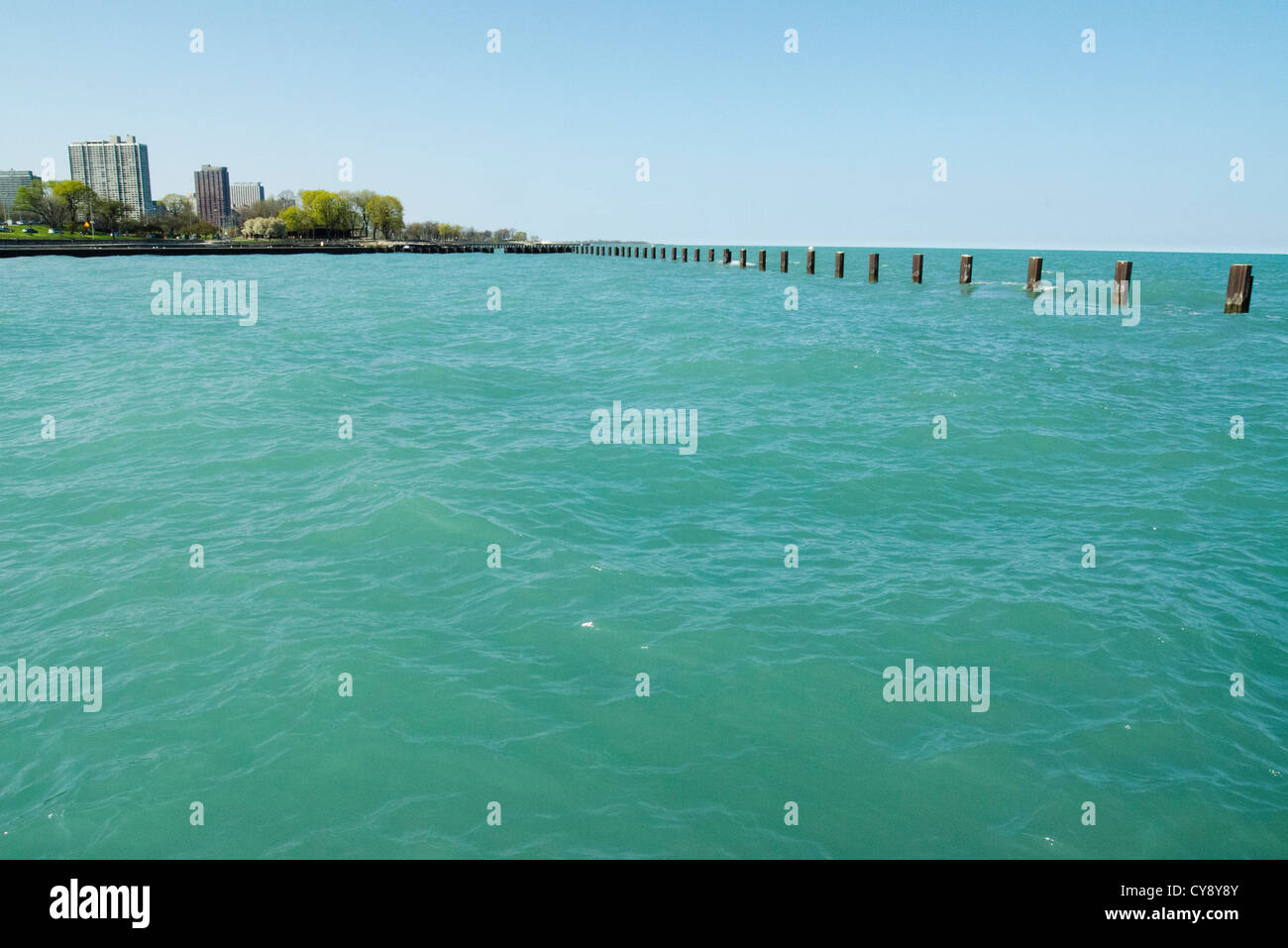 View of Lake Michigan from Chicago