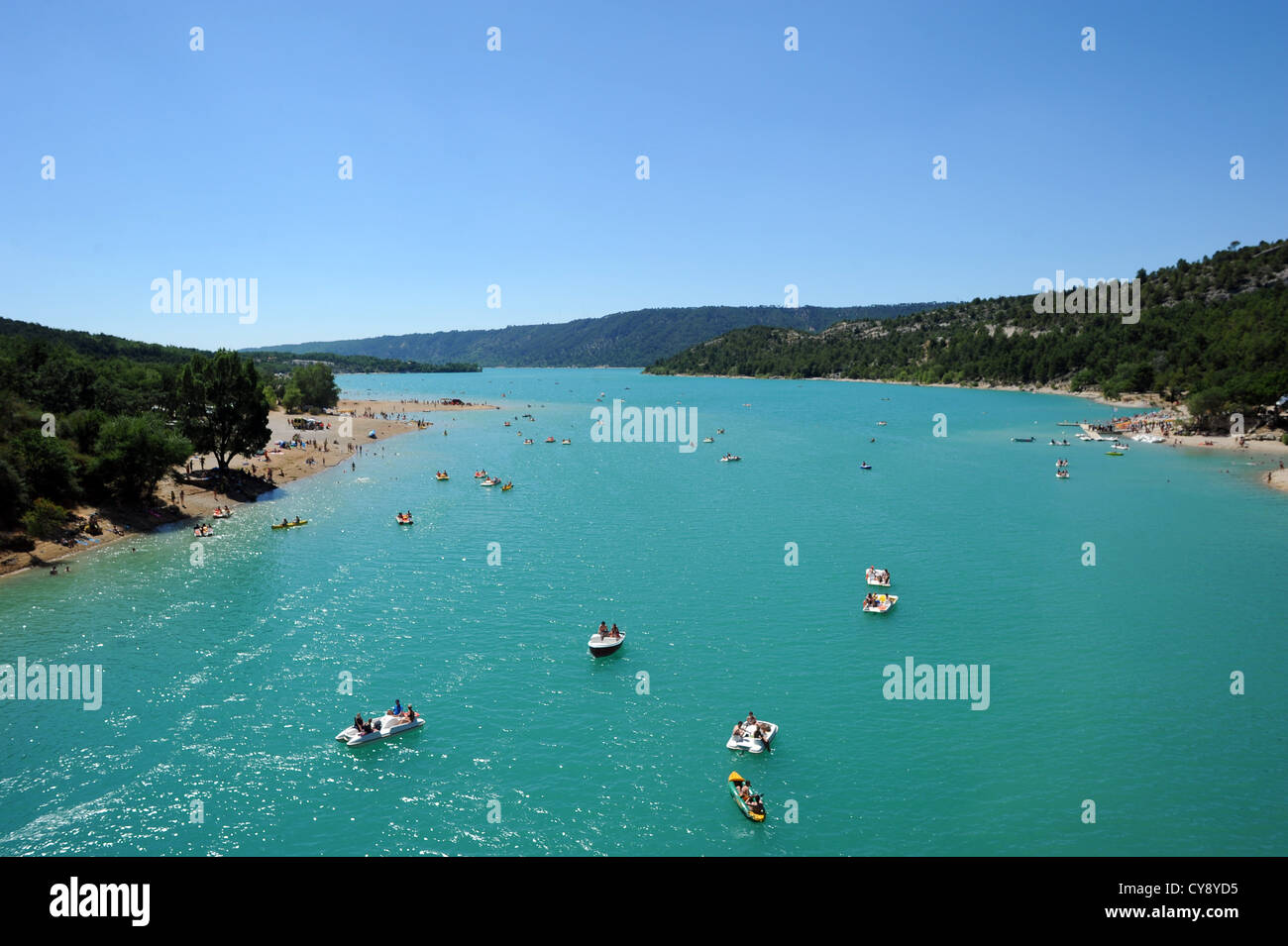 The lac de SainteCroix, a manmade reservoir linked to the du