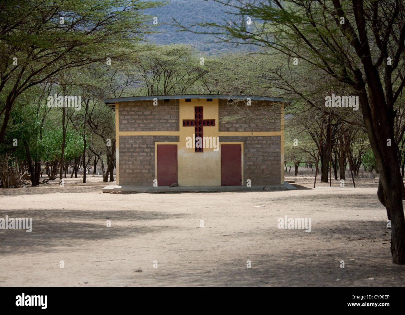 CHURCH IN NORTH KENYA Stock Photo Alamy