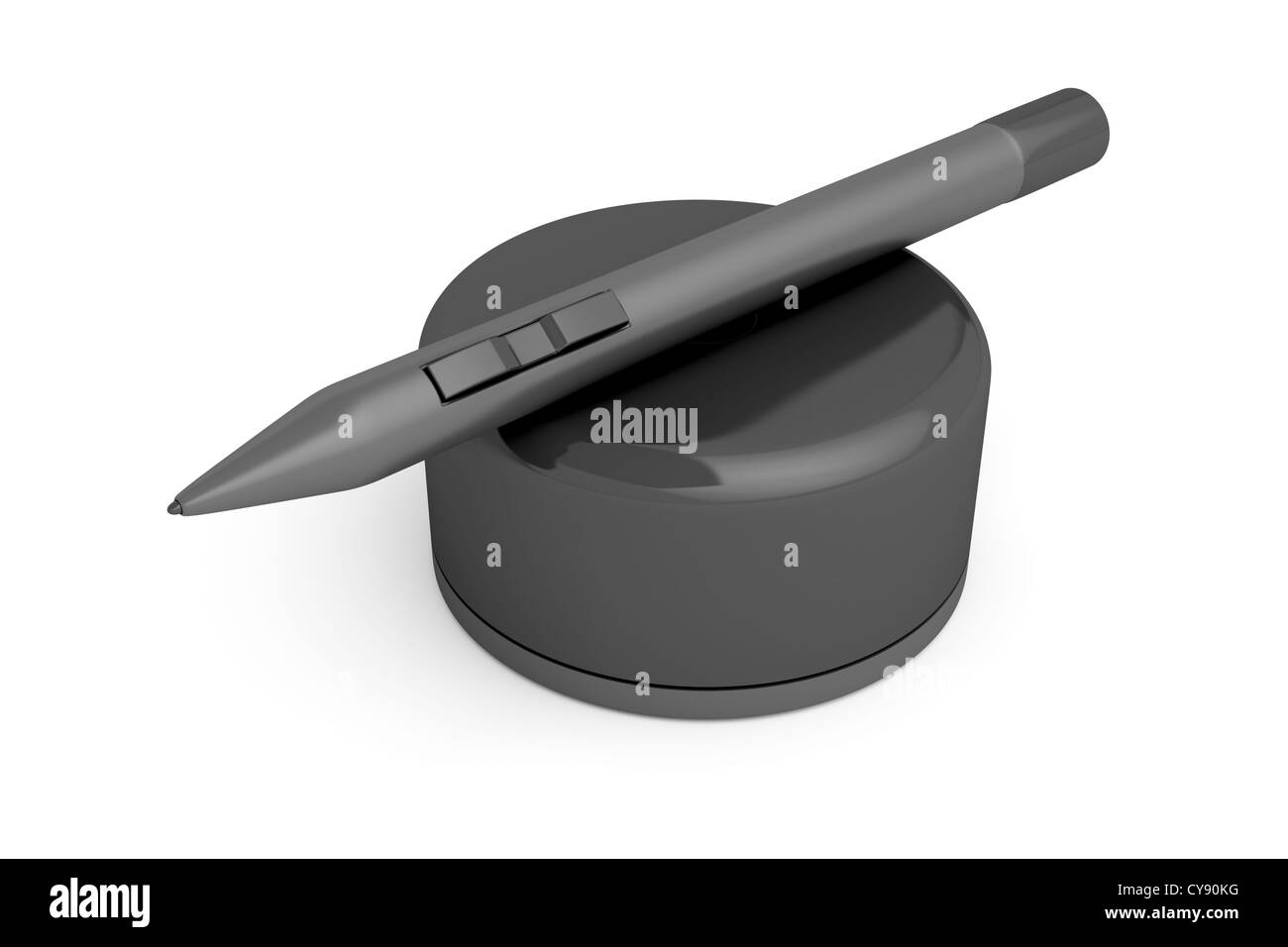 Digital pen for graphic tablet on white background Stock Photo Alamy