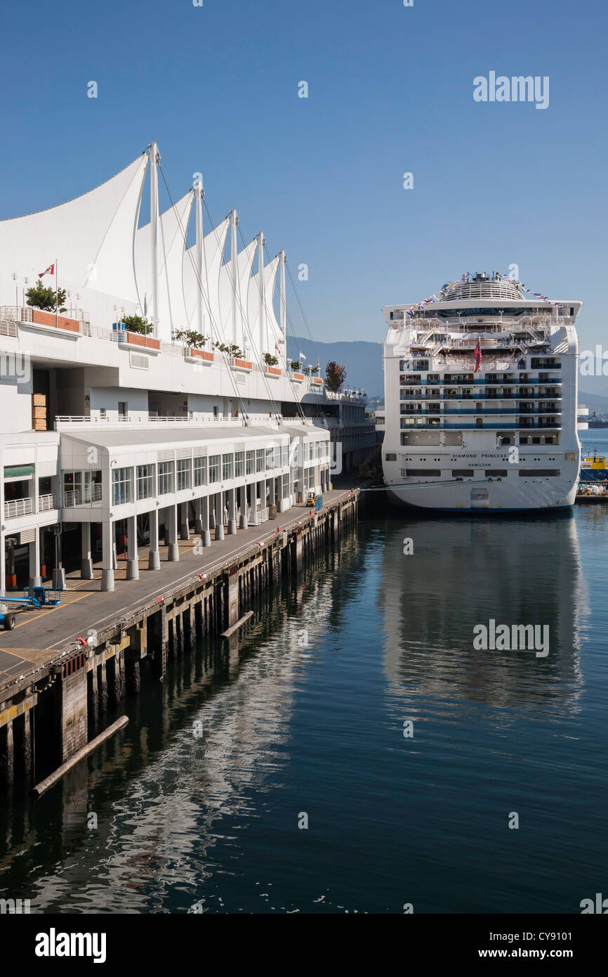 The Cruise Ship Terminal at Canada Place, Vancouver, Canada Stock Photo