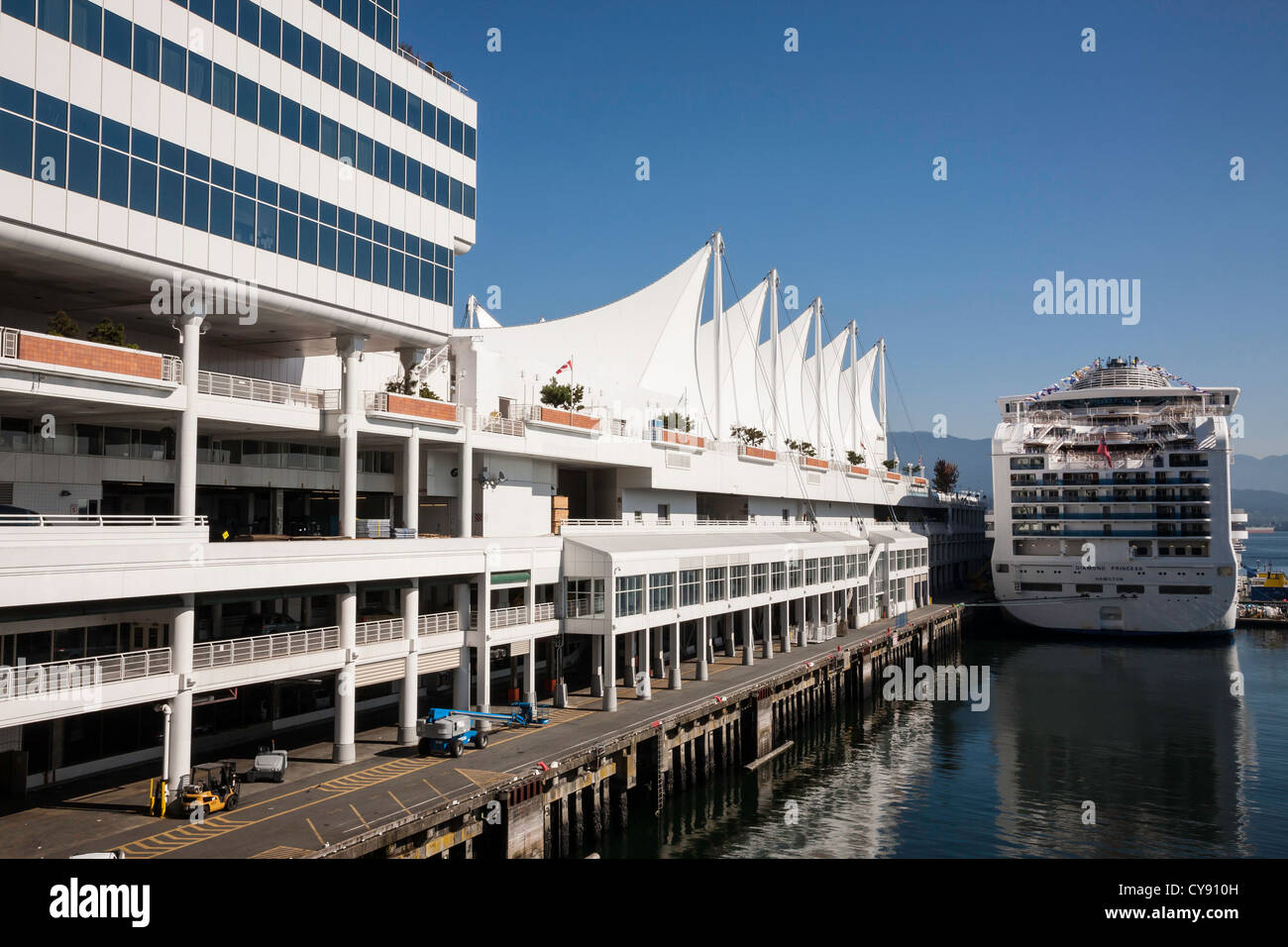 The Cruise Ship Terminal at Canada Place, Vancouver, Canada Stock Photo