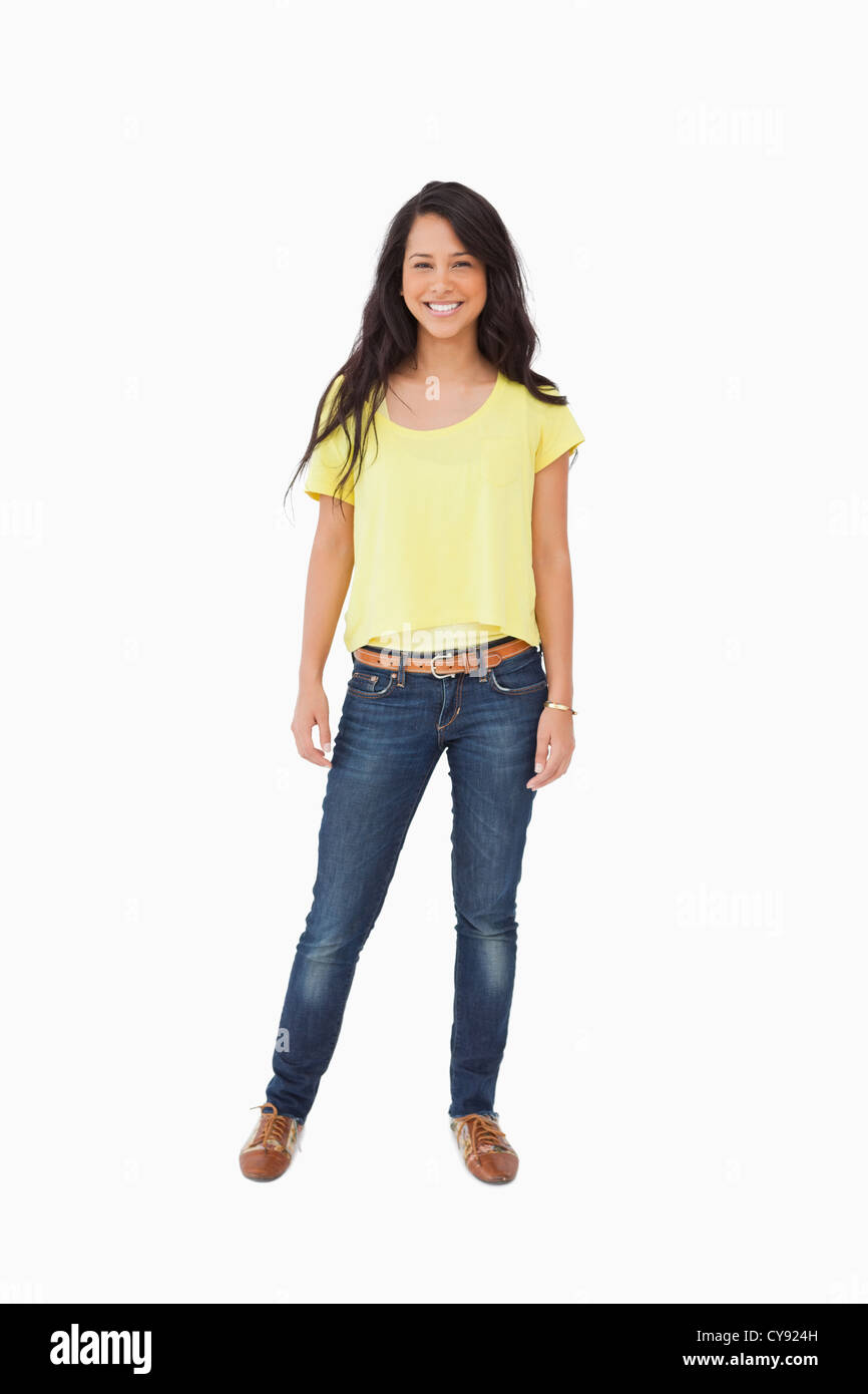 Long hair student Cut Out Stock Images & Pictures - Alamy