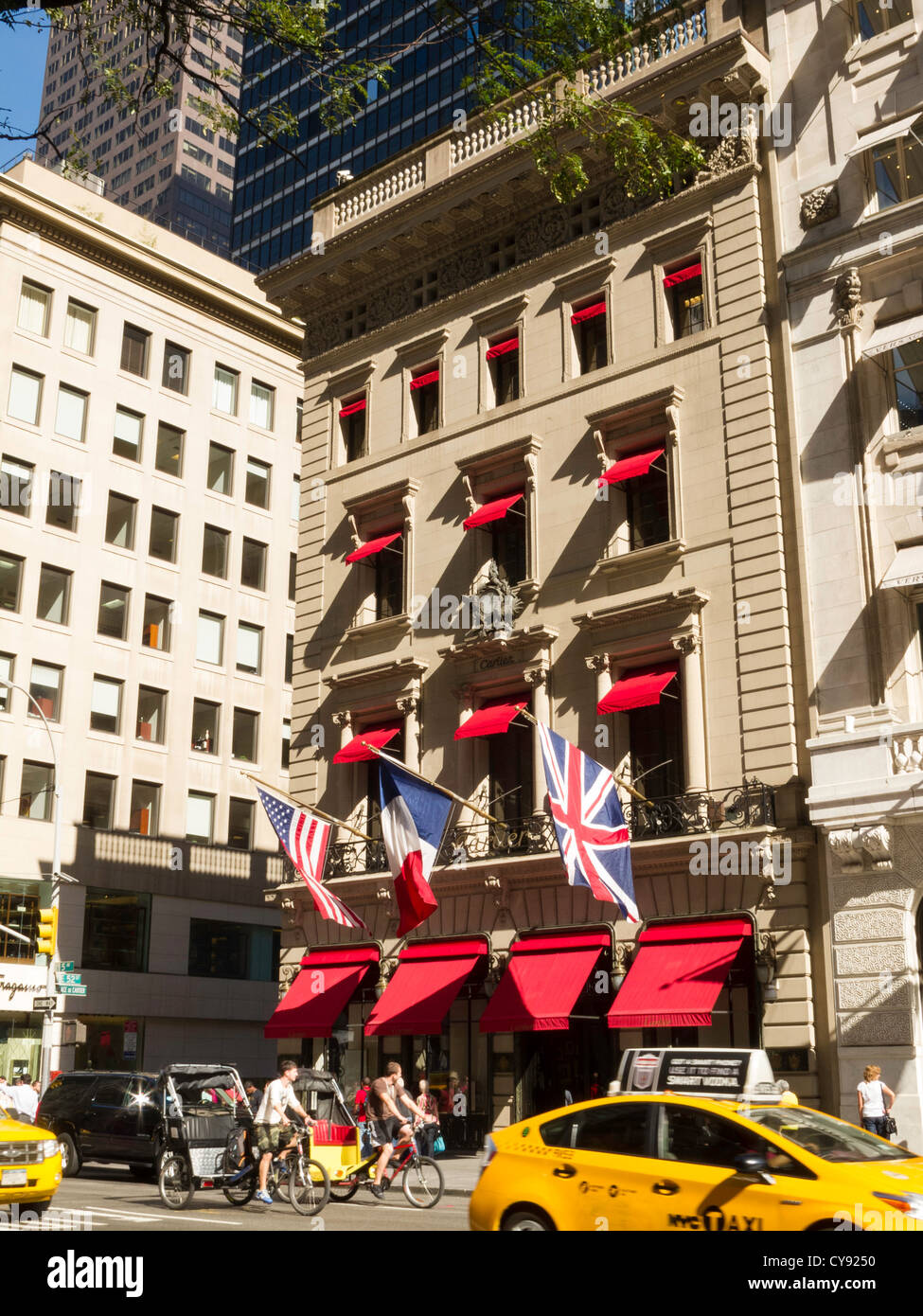 The Cartier Mansion is a Landmark on Fifth Avenue in New York City, USA Stock Photo Alamy