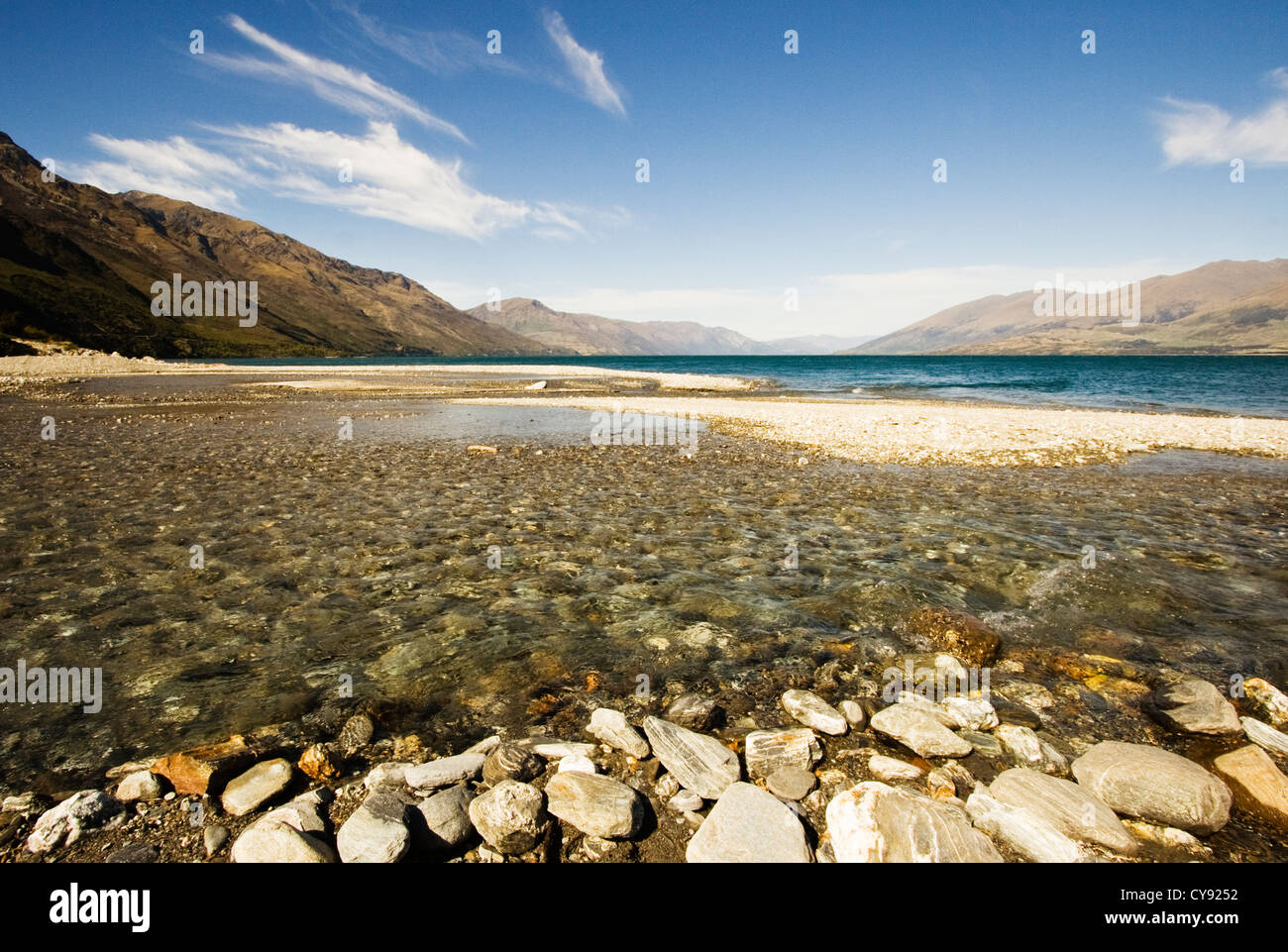 Lake Wanaka landscape view of South Island New Zealand Stock Photo - Alamy