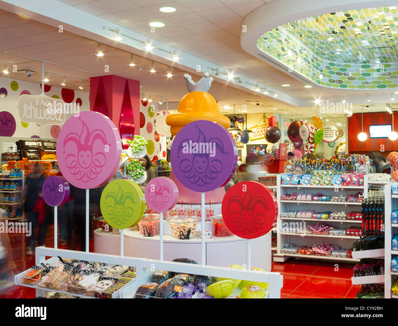 FAO Schwarz Flagship Toy Store Interior, NYC Stock Photo