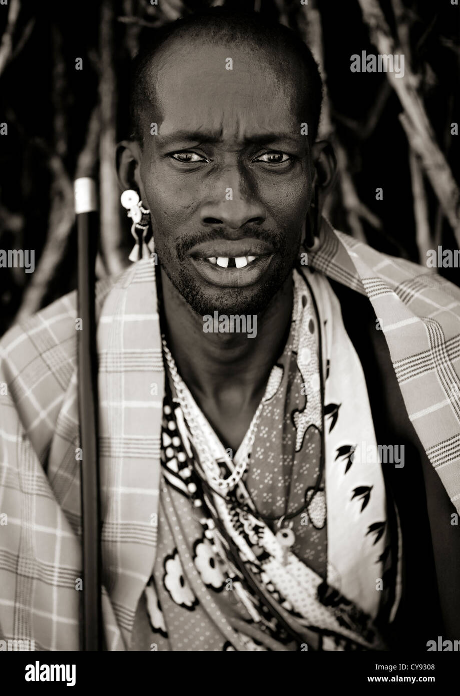 Maasai In Kenya Stock Photo