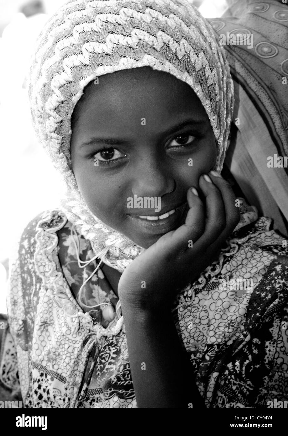Girl From Eritrea, Keren, Eritrea Stock Photo