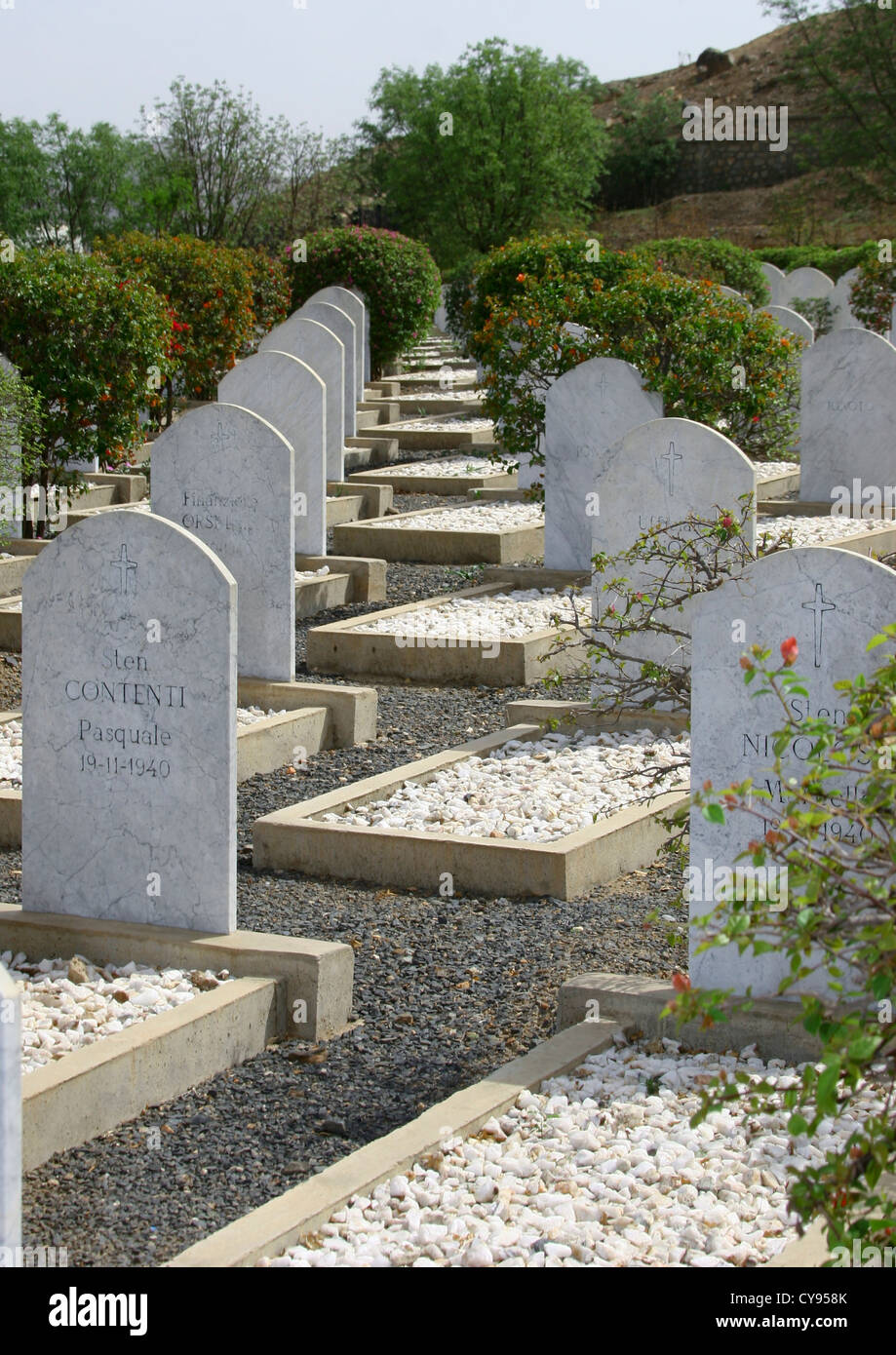 Italian War Cemetery In Keren, Eritrea Stock Photo - Alamy, image size:919x1390