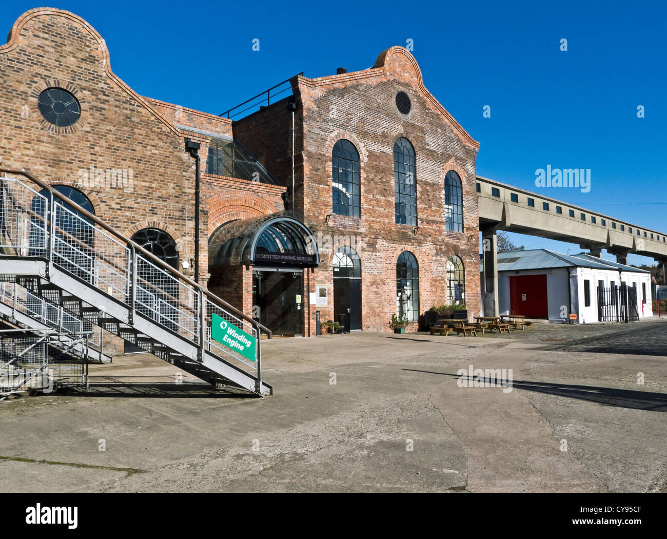 Entrance to National Mining Museum Scotland The Lady Victoria Colliery Newtongrange Midlothian Stock Photo