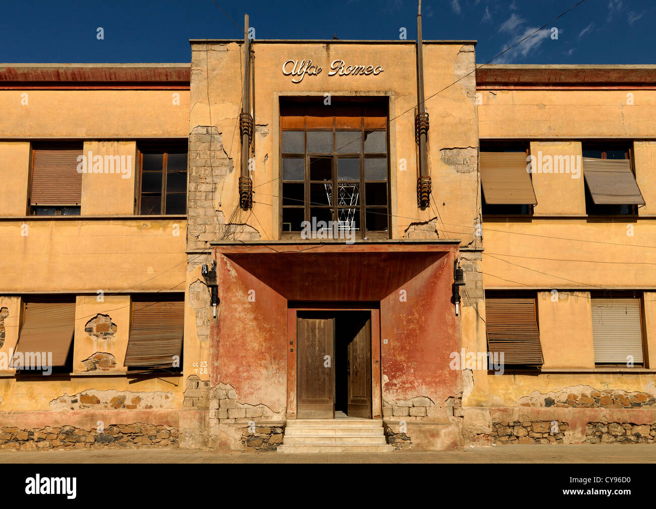 Alfa Romeo Building, Asmara, Eritrea Stock Photo - Alamy