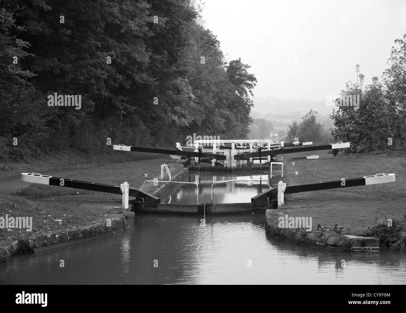 Locks canal Black and White Stock Photos & Images - Alamy
