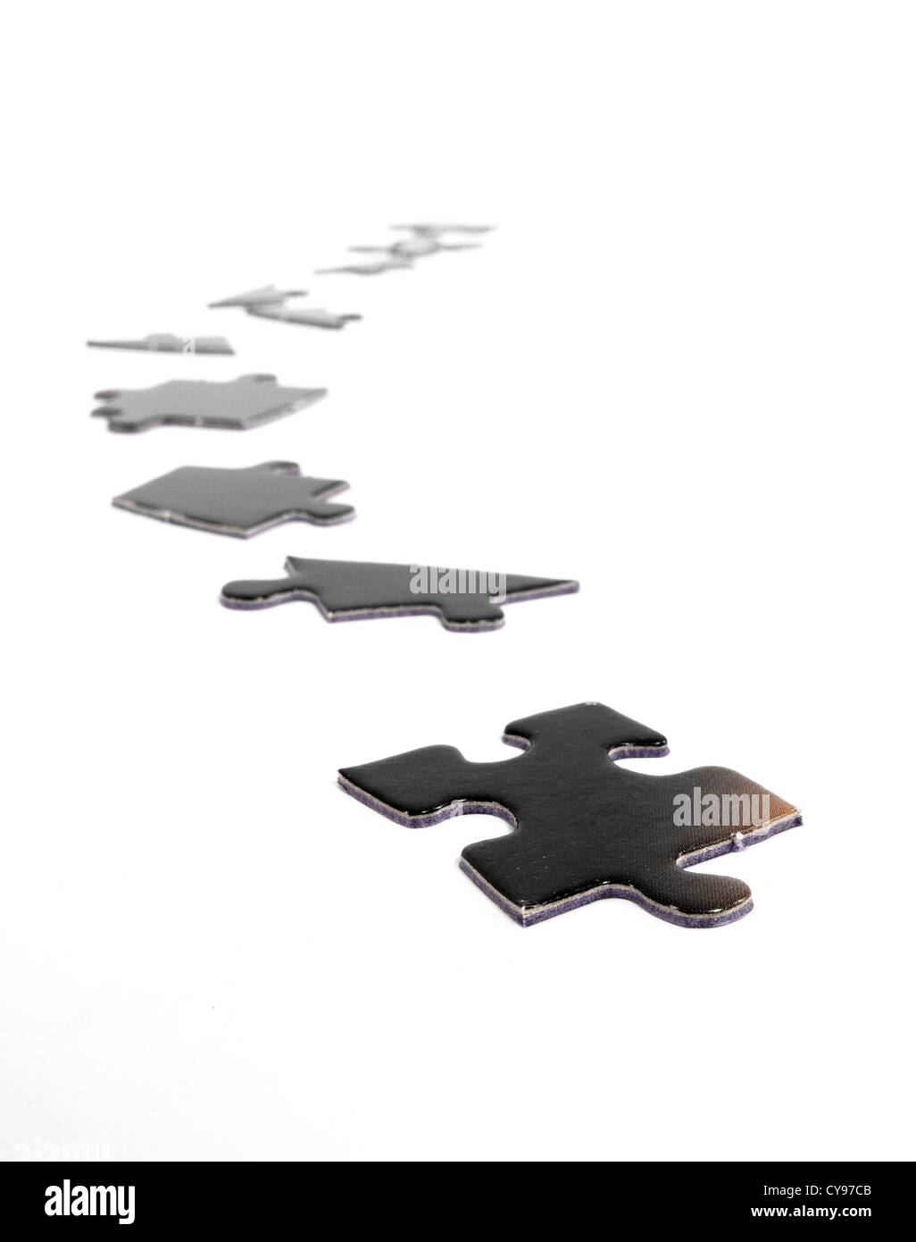 jigsaw puzzle pieces isolated on a white background Stock Photo - Alamy