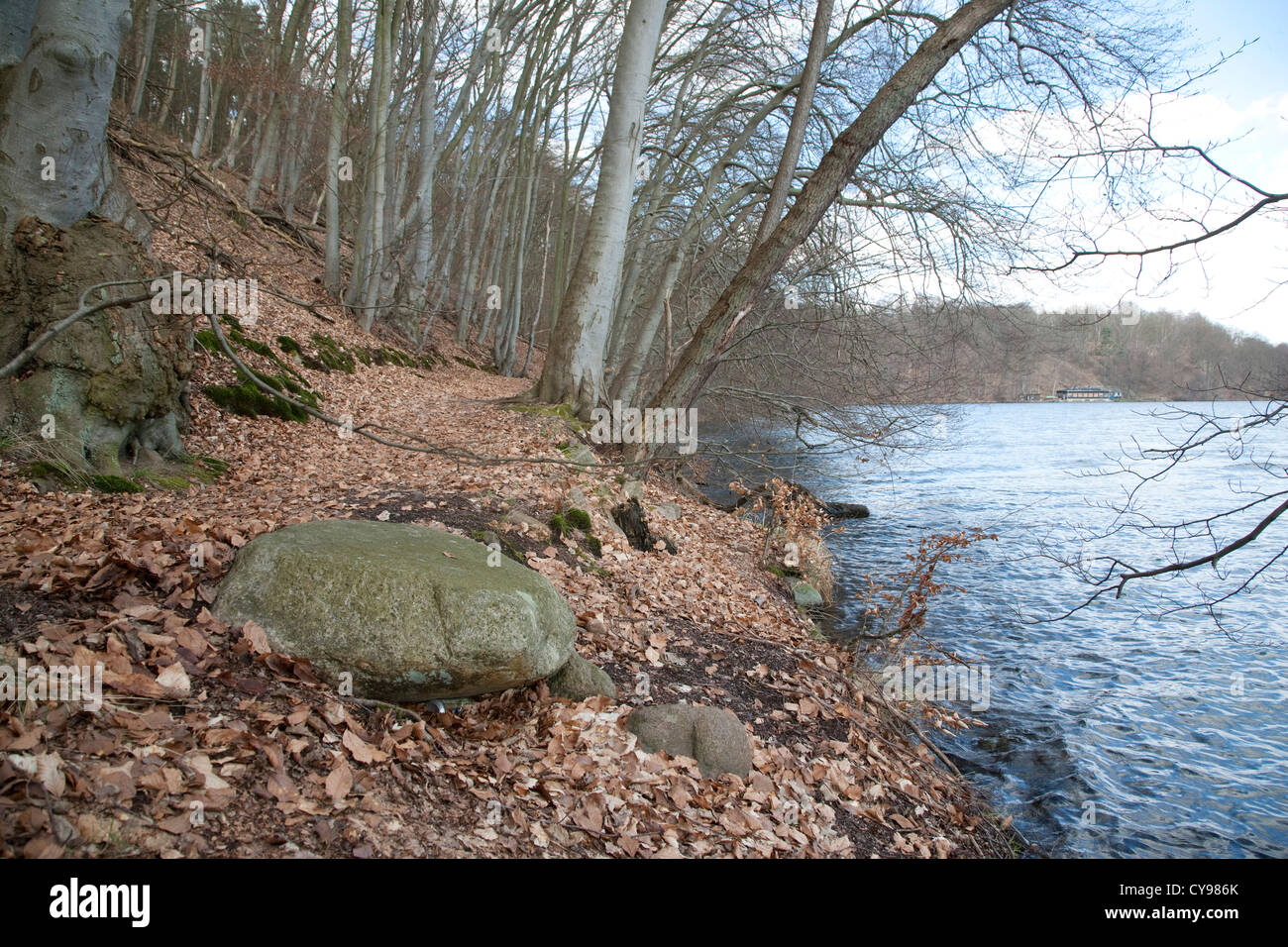 schmaler luzin, carwitz, feldberger seenlandschaft, mecklenburgische seenplatte district, mecklenburg-vorpommern, germany Stock Photo