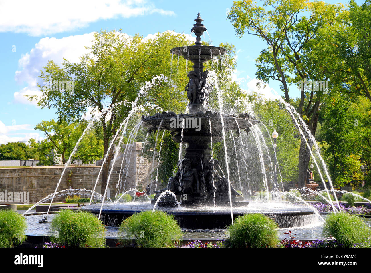City Fountain Stock Photo
