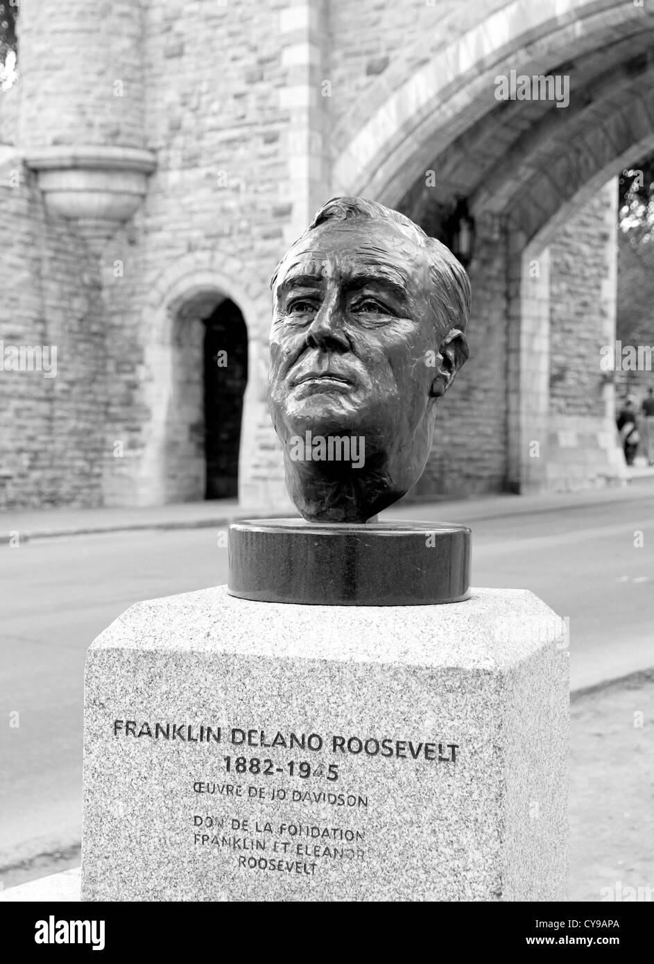 Franklin Delano Roosevelt Statue Stock Photo
