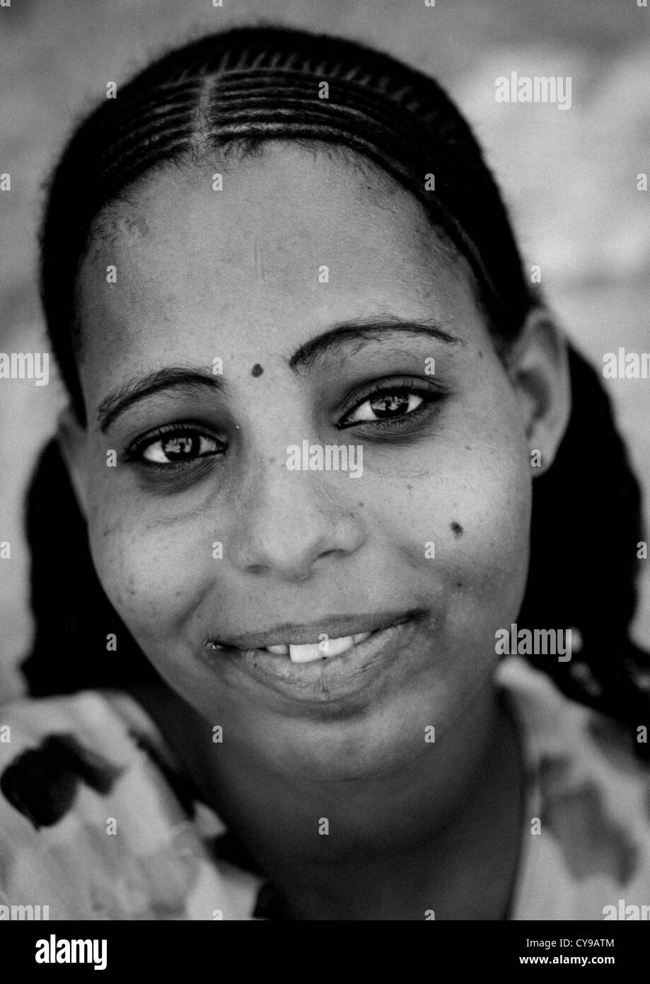 Smiling Woman, Massawa, Eritrea Stock Photo