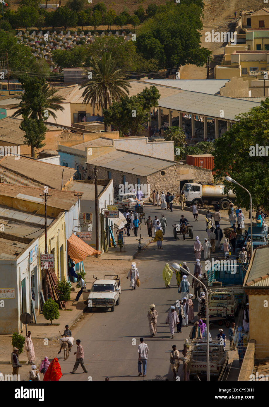 Aerial View Of Keren, Eritrea Stock Photo Alamy