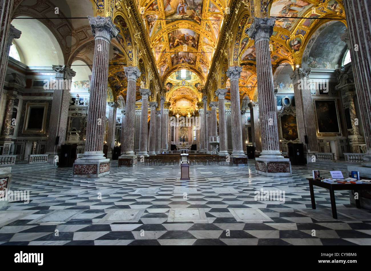 Basilica della Santissima Annunziata del Vastato Genoa, Italy Stock
