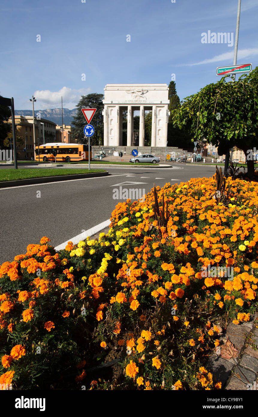 The Victory Monument dedicated to the 'Martyrs of World War I' - Bolzano, Italy Stock Photo