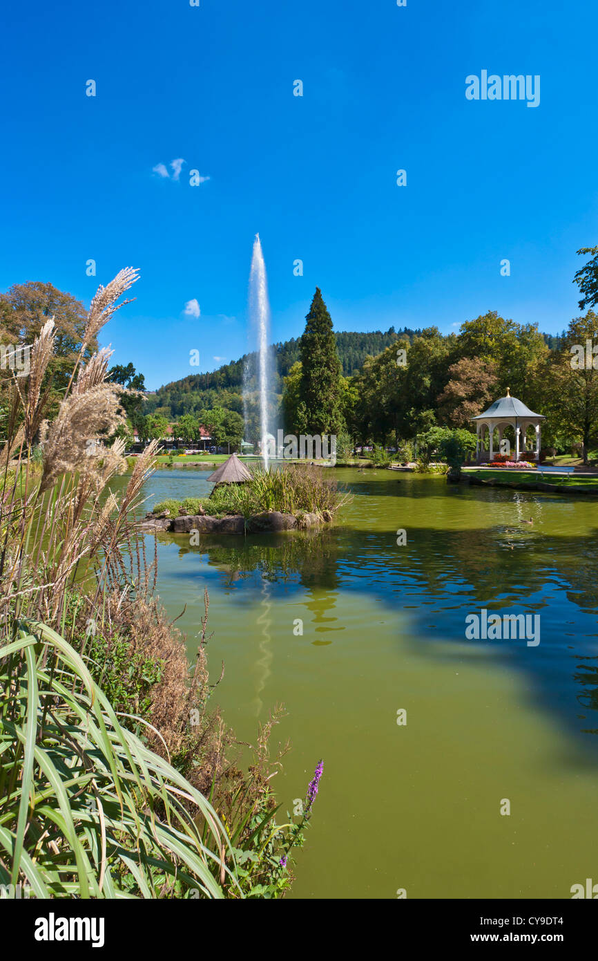 SPA GARDENS IN BAD LIEBENZELL, BLACK FOREST, BADEN-WUERTTEMBERG, GERMANY Stock Photo