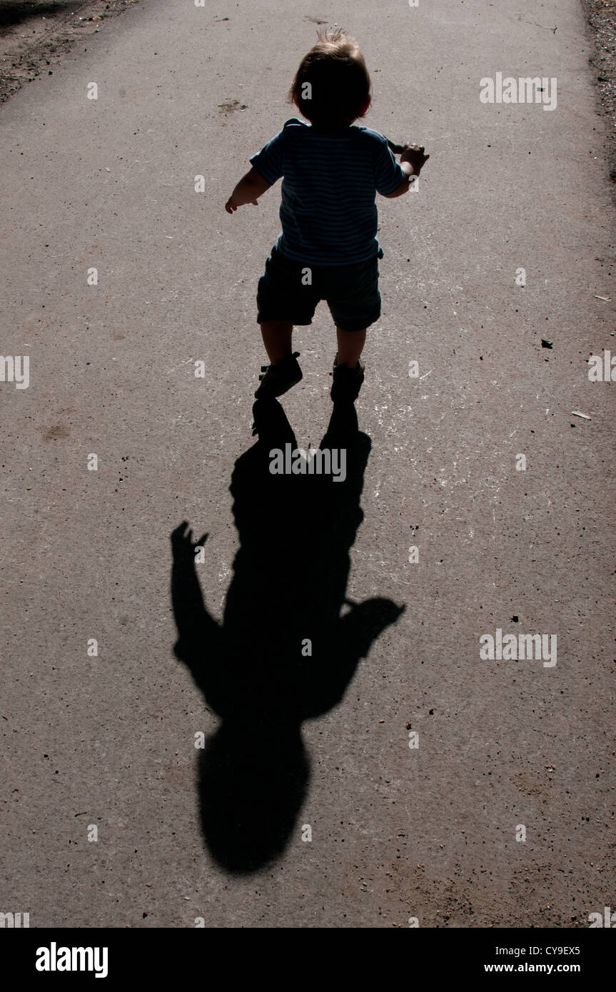 child and shadow Stock Photo Alamy