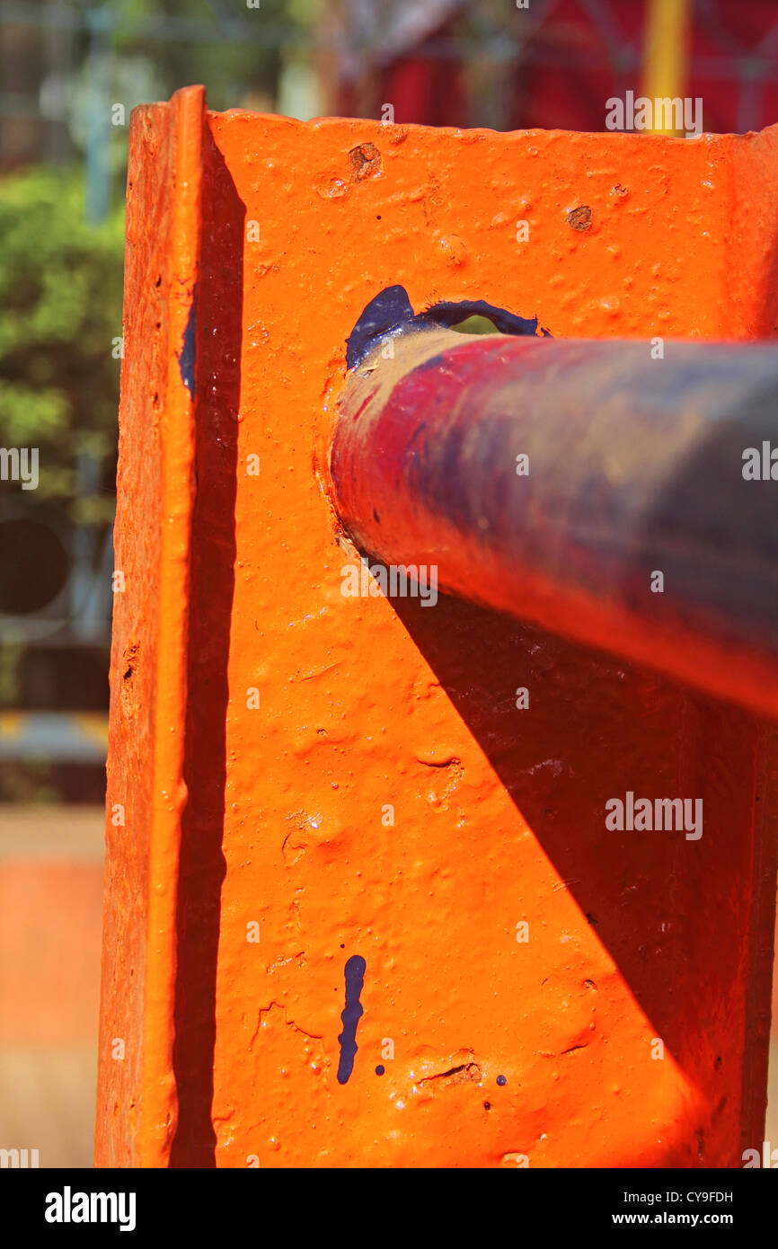 Close up of water supplier pipe, Pune, Maharashtra, India Stock Photo