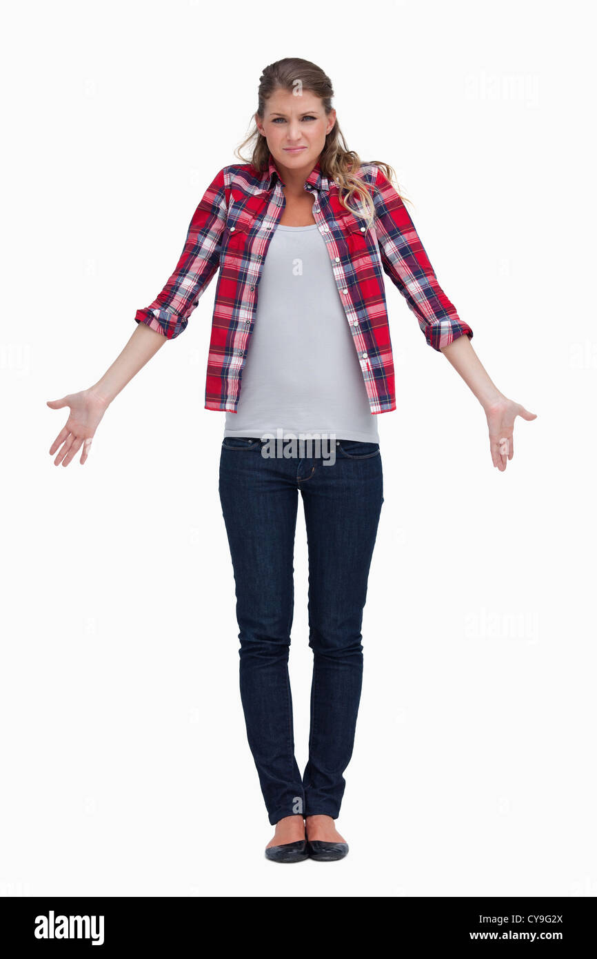 Cute confused lovely young hi-res stock photography and images - Alamy