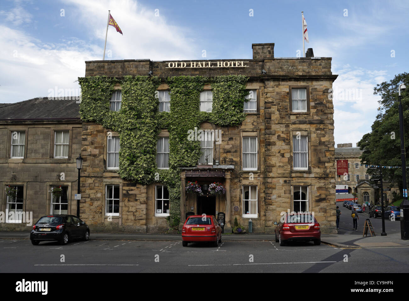 The Old Hall Hotel in Buxton, Derbyshire England UK, listed building, historic architecture Stock Photo