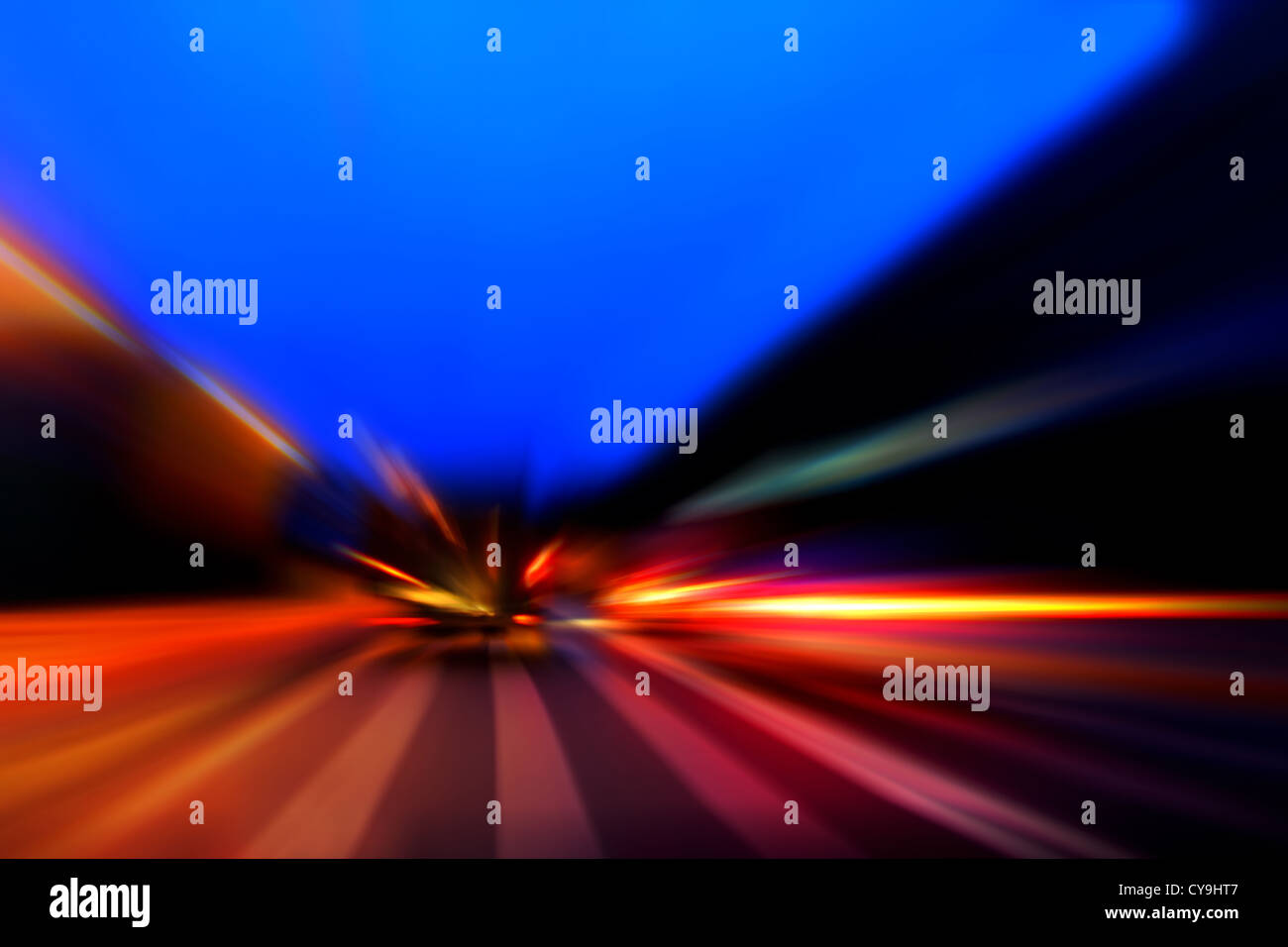 speed motion car on street Stock Photo Alamy