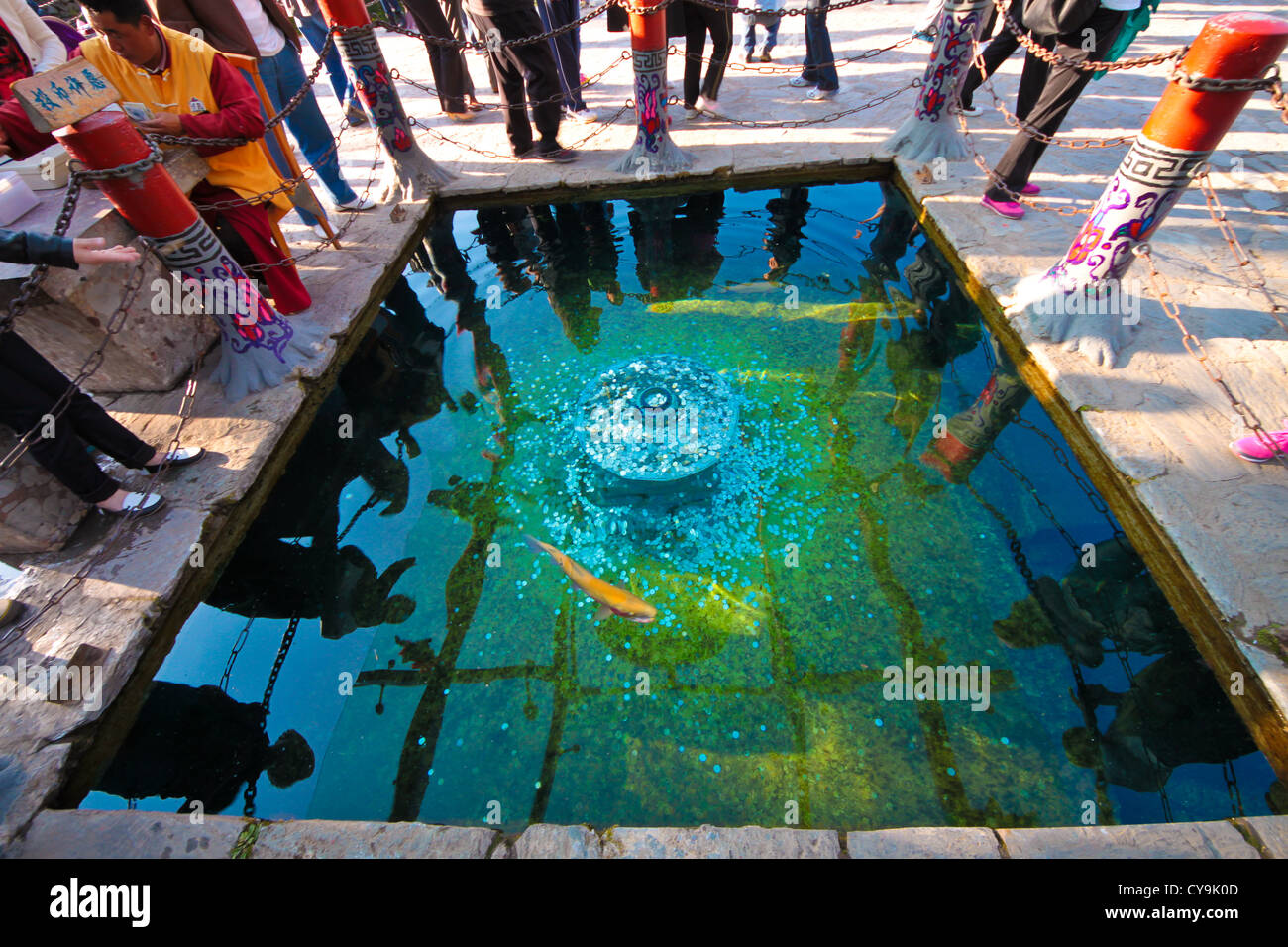 Blessing pool at Jade Water Village, a naxi minority village at the