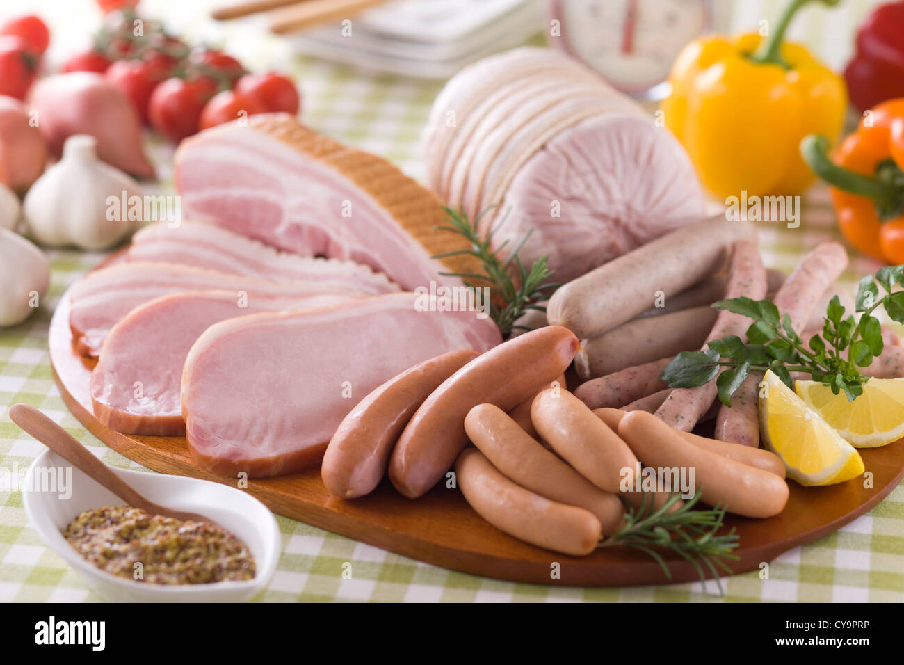 Processed Meat Stock Photo - Alamy