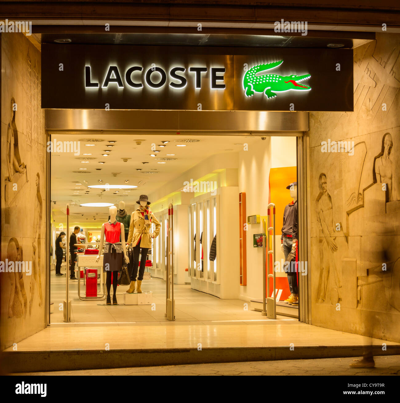 Lacoste store in Barcelona, Spain Stock Photo - Alamy