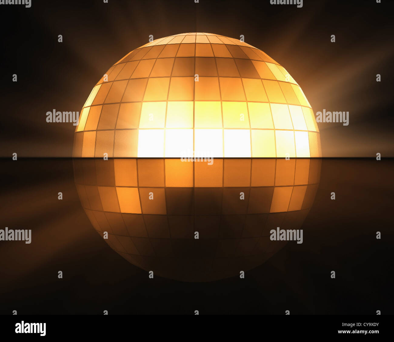 Orange disco ball Stock Photo Alamy