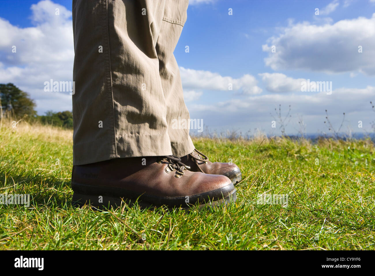 Legs walking boots countryside hi-res stock photography and images - Alamy