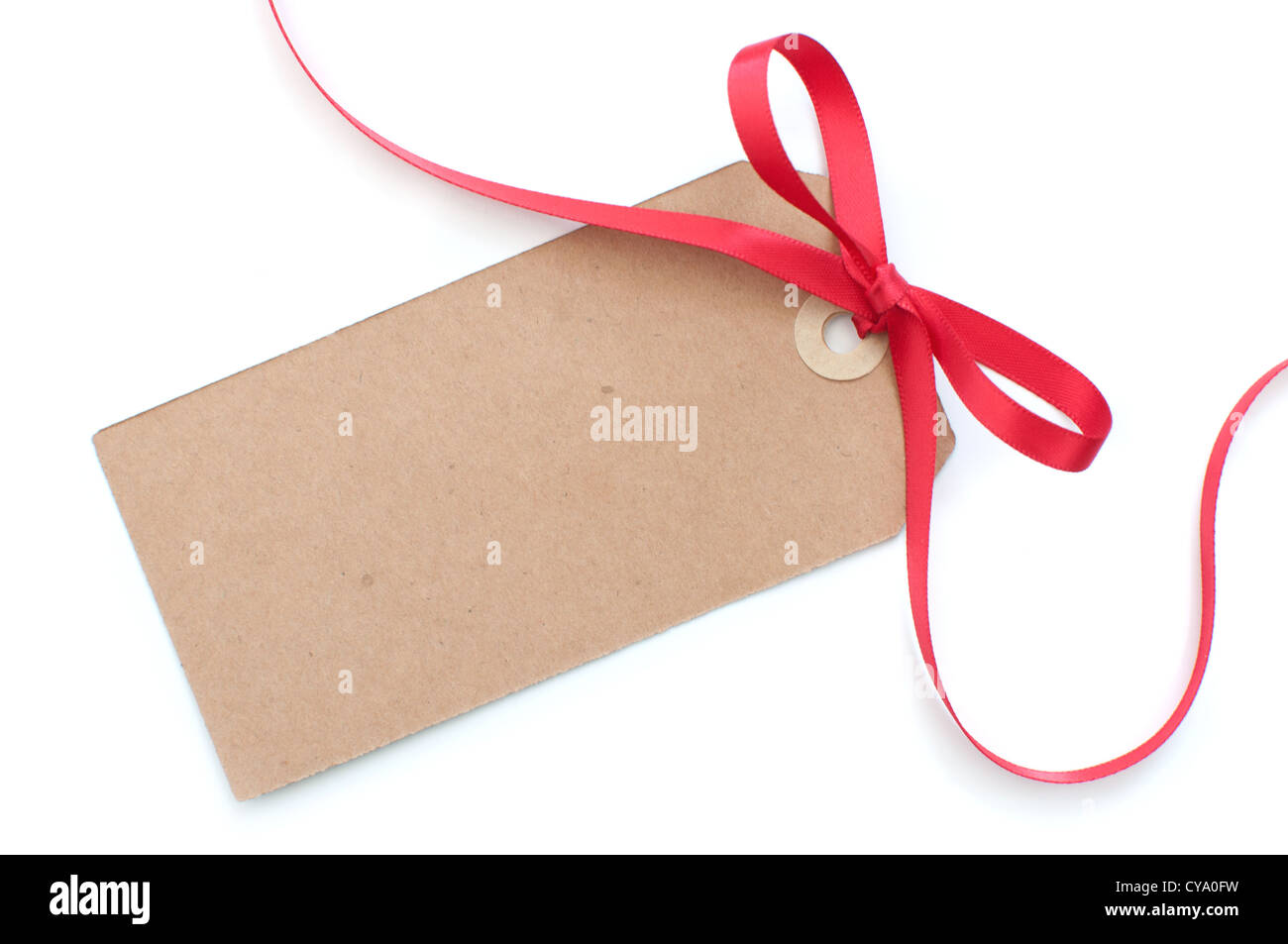 Blank gift tag Stock Photo Alamy