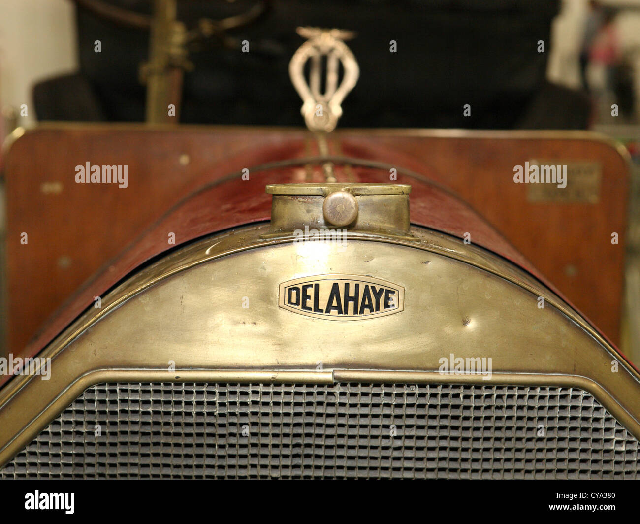 Delahaye badge on vintage car Stock Photo