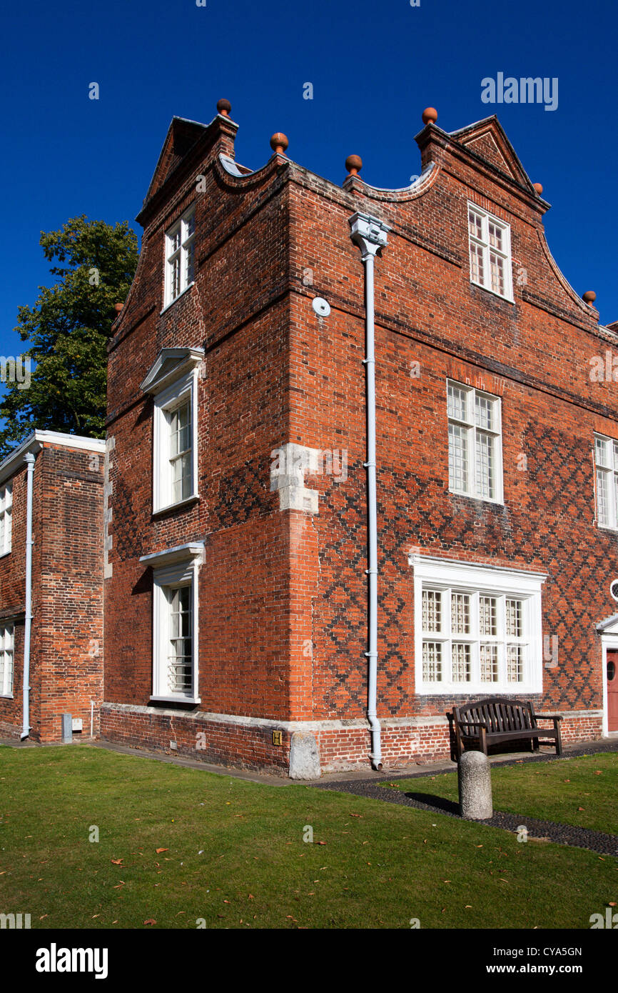 Christchurch Mansion in Christchurch Park Ipswich Suffolk England Stock