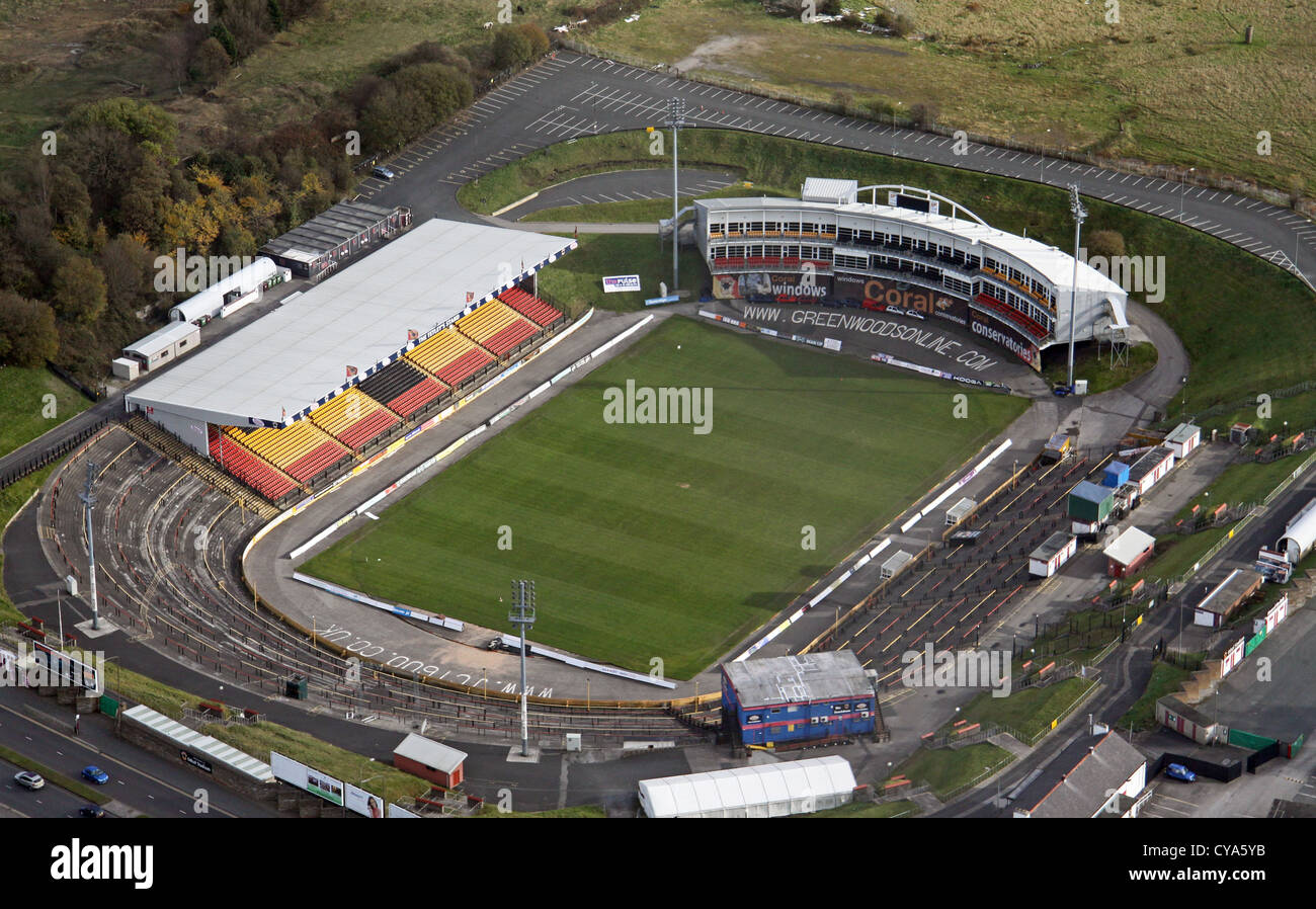 aerial view of Odsal Stadium, home of the Bradford Bulls rugby league team Stock Photo