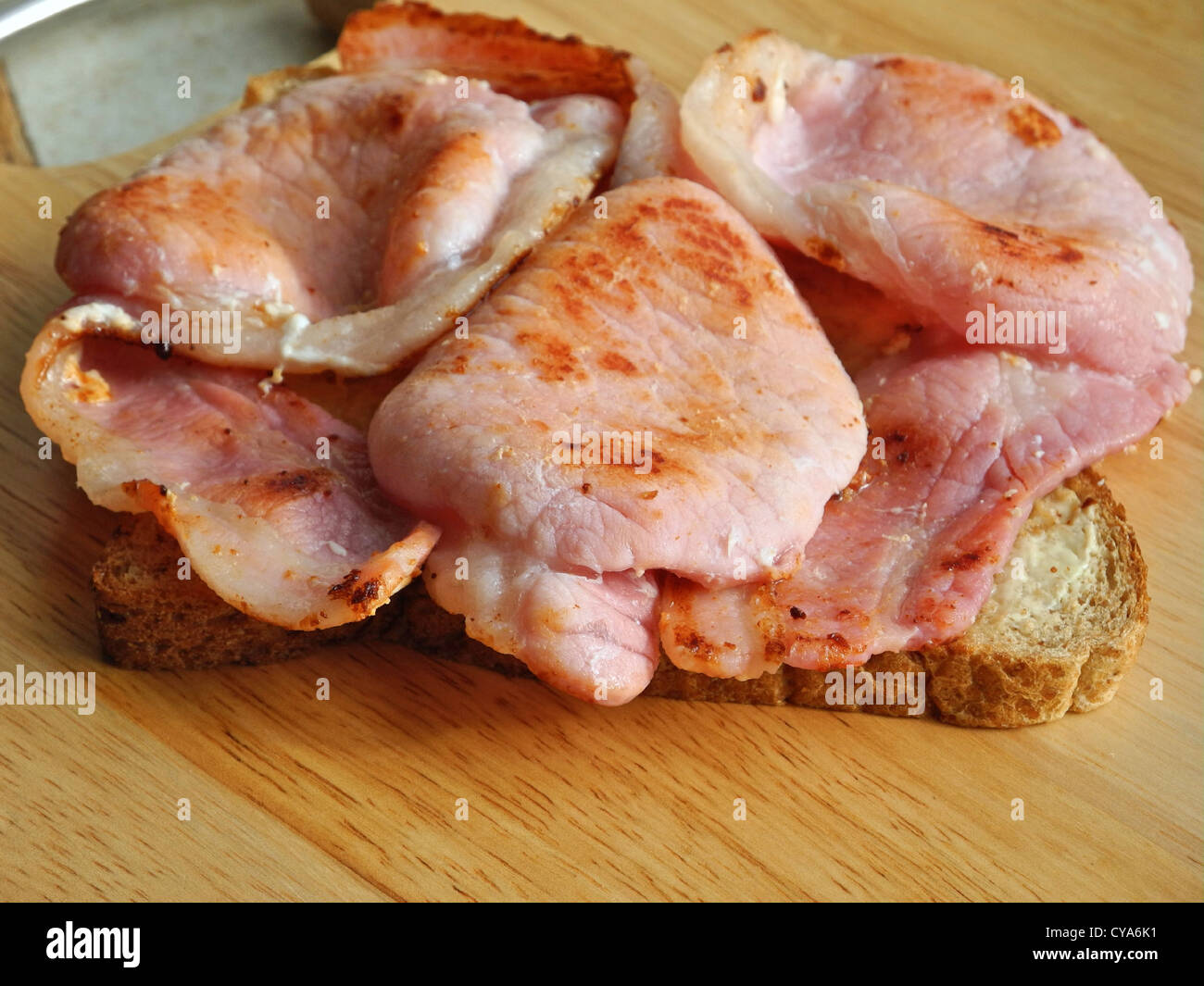 A Bacon Sandwich Stock Photo