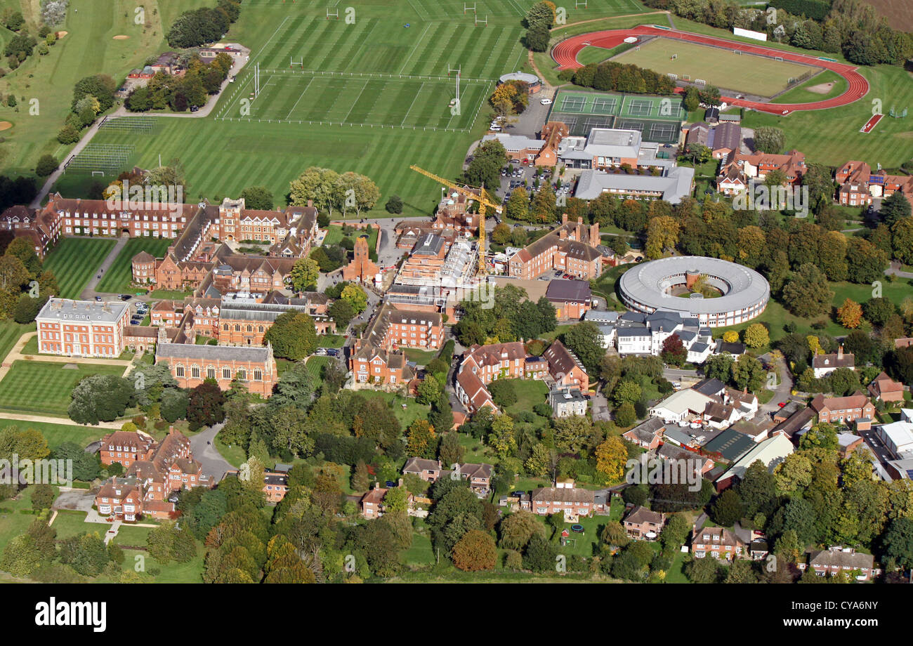aerial view of Radley College boarding school, Abingdon, Oxfordshire Stock Photo