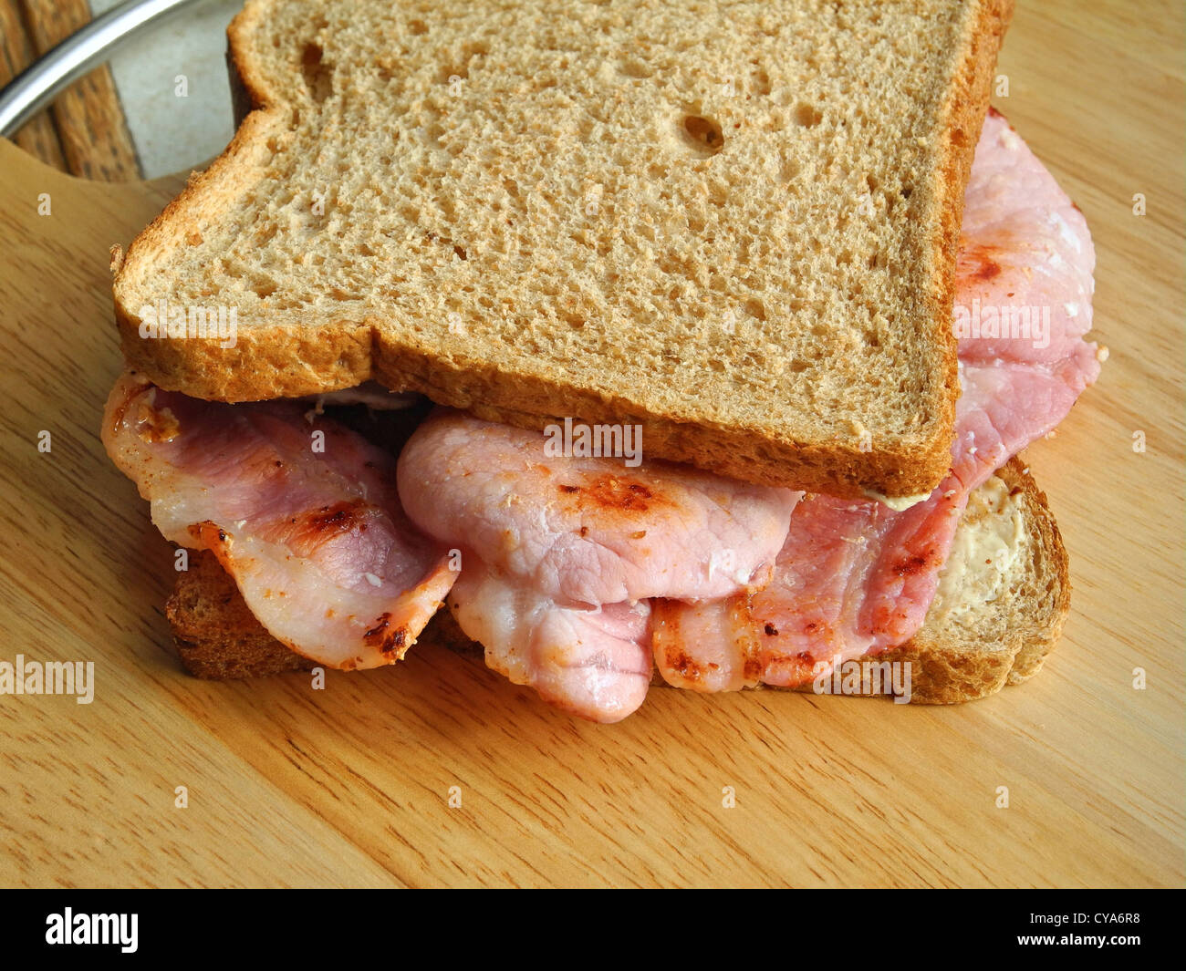 A Bacon Sandwich Stock Photo Alamy