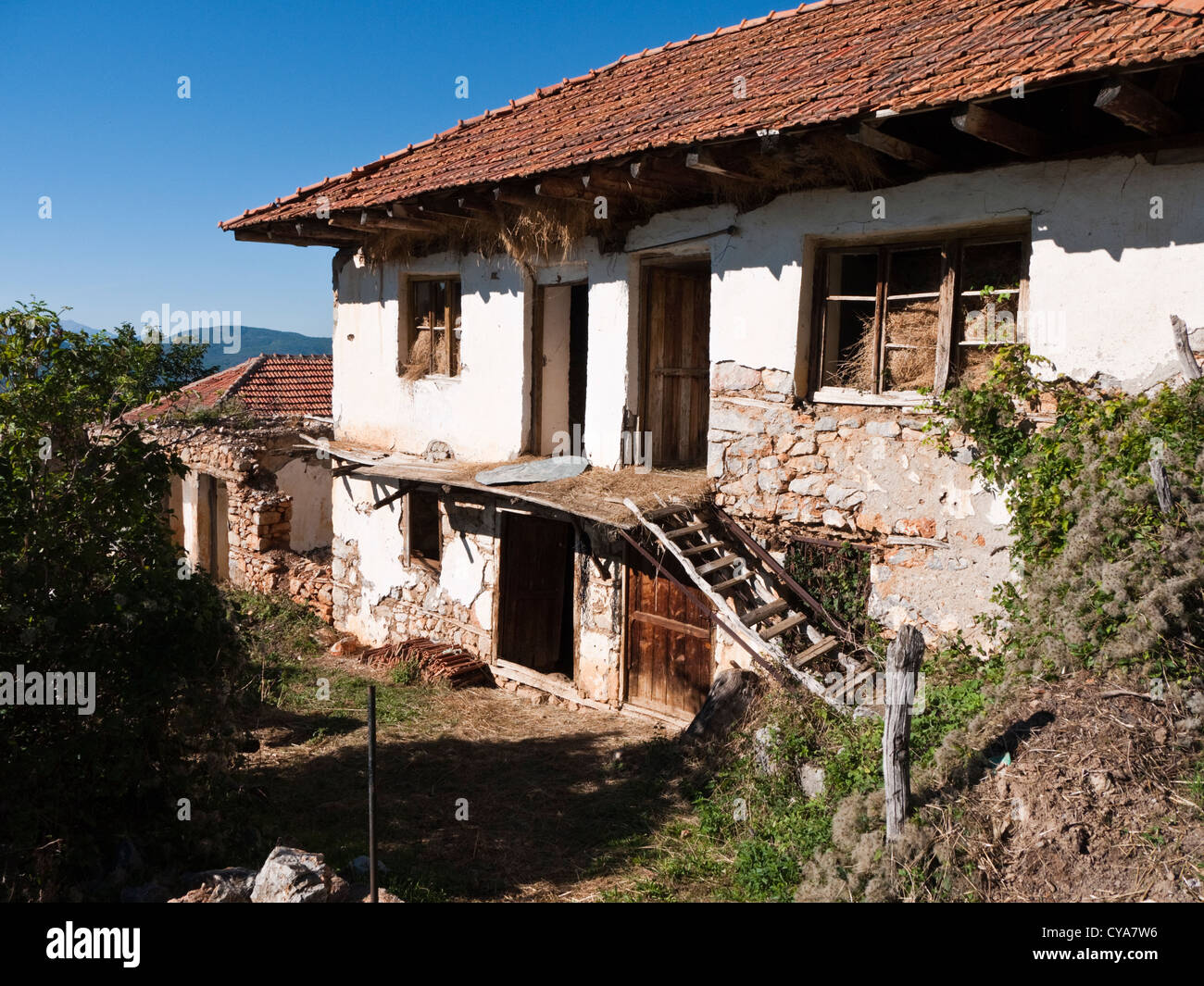 Traditional Macedonian farmhouse in the small village of Ramne, outside