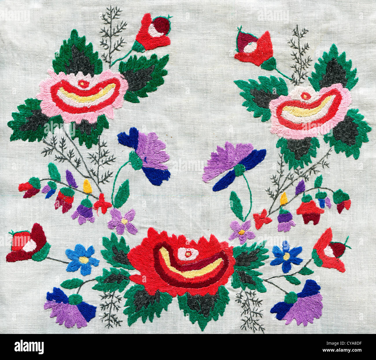 traditional Russian embroidery, Russia, 19th century Stock Photo Alamy