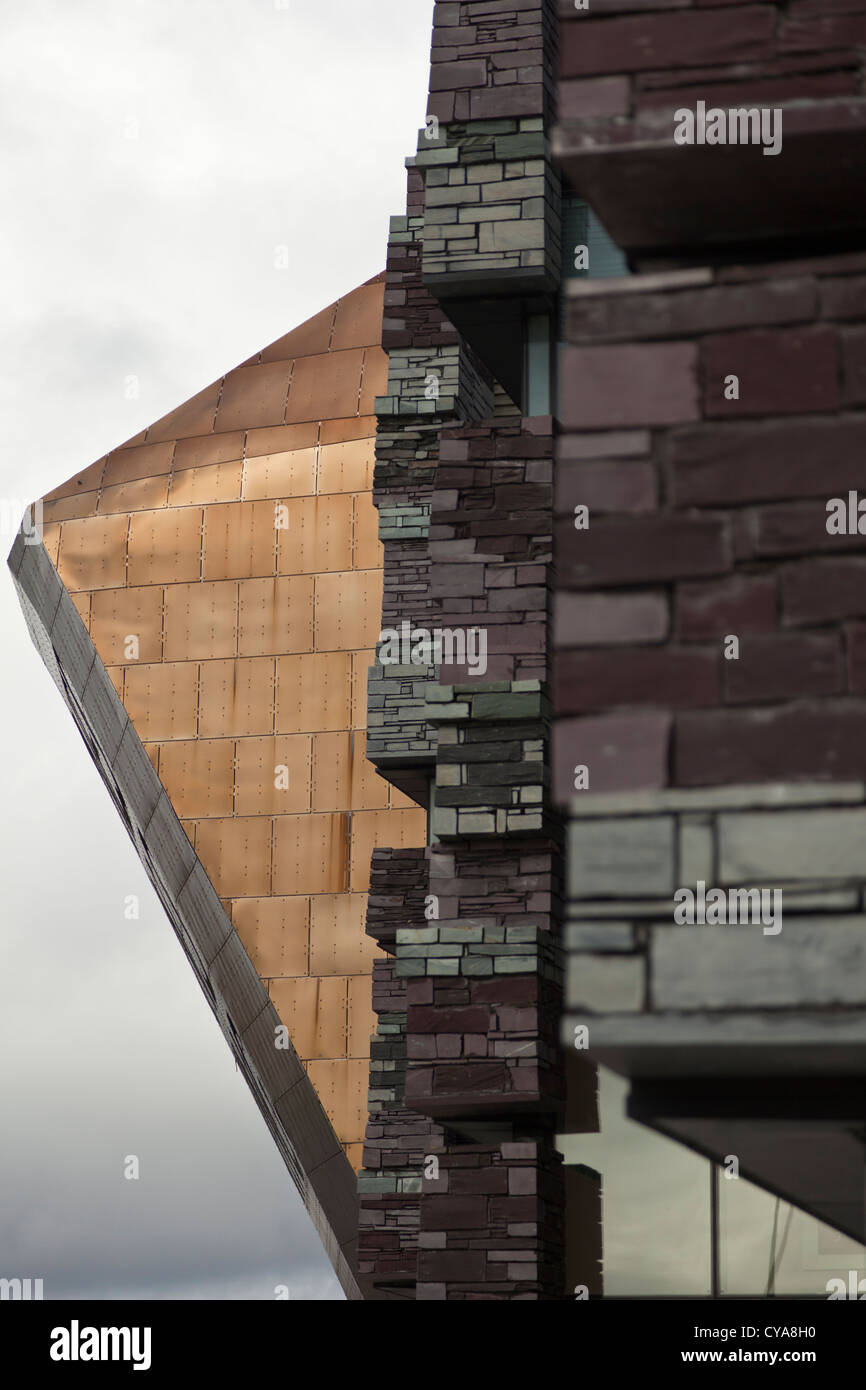 Millennium Centre, made from welsh slate,modern architecture, Cardiff Bay, Wales. Stock Photo