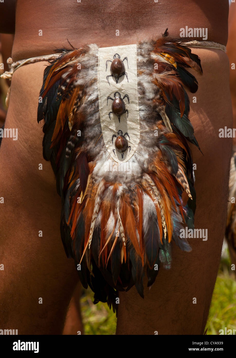 Feathers String, Easter Island, Chile Stock Photo - Alamy