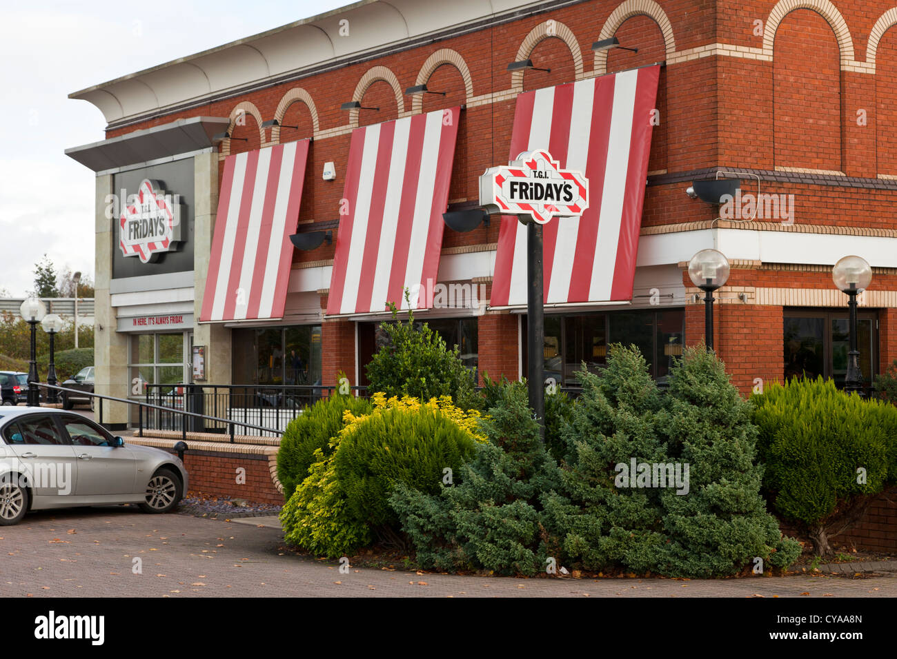 T.G.I Friday's american themed restaurant diner on Newport road Cardiff