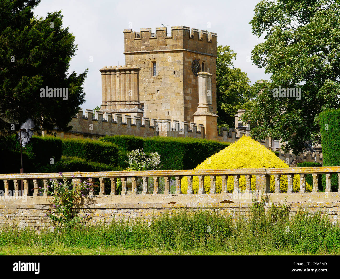 grounds of sudeley castle estate gloucestershire, england