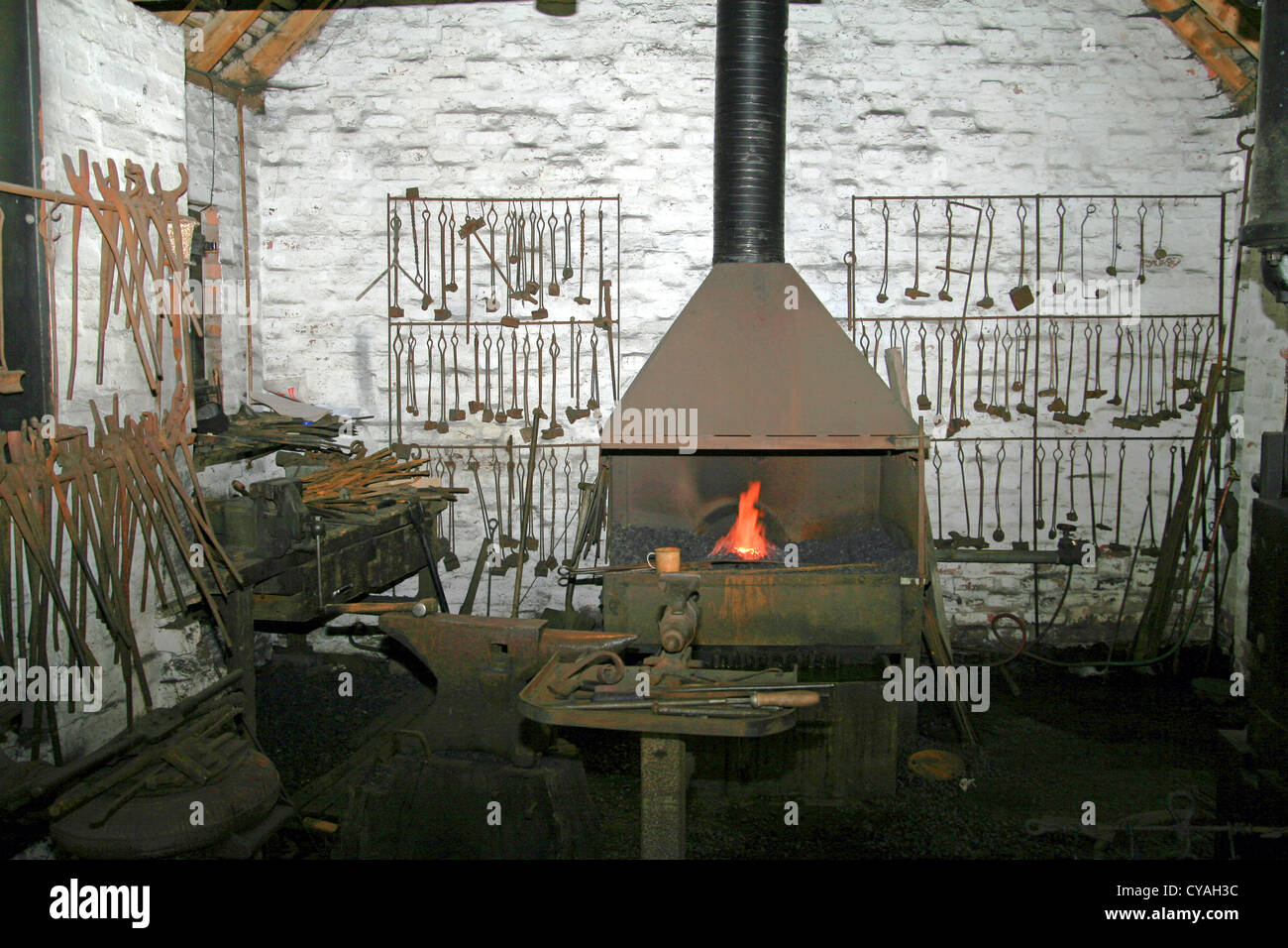 Blacksmiths Blists Hill Victorian Town Shropshire England UK